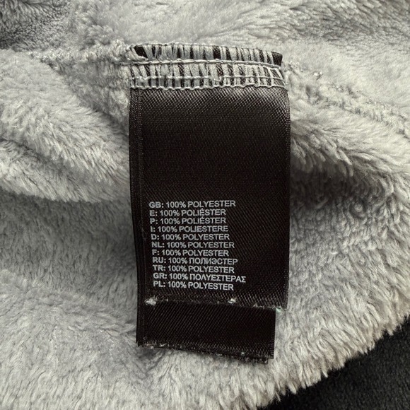 The North Face Gray Osito Teddy Fleece Jacket Pink Asymmetrical Zipper Women's S - Picture 6 of 8